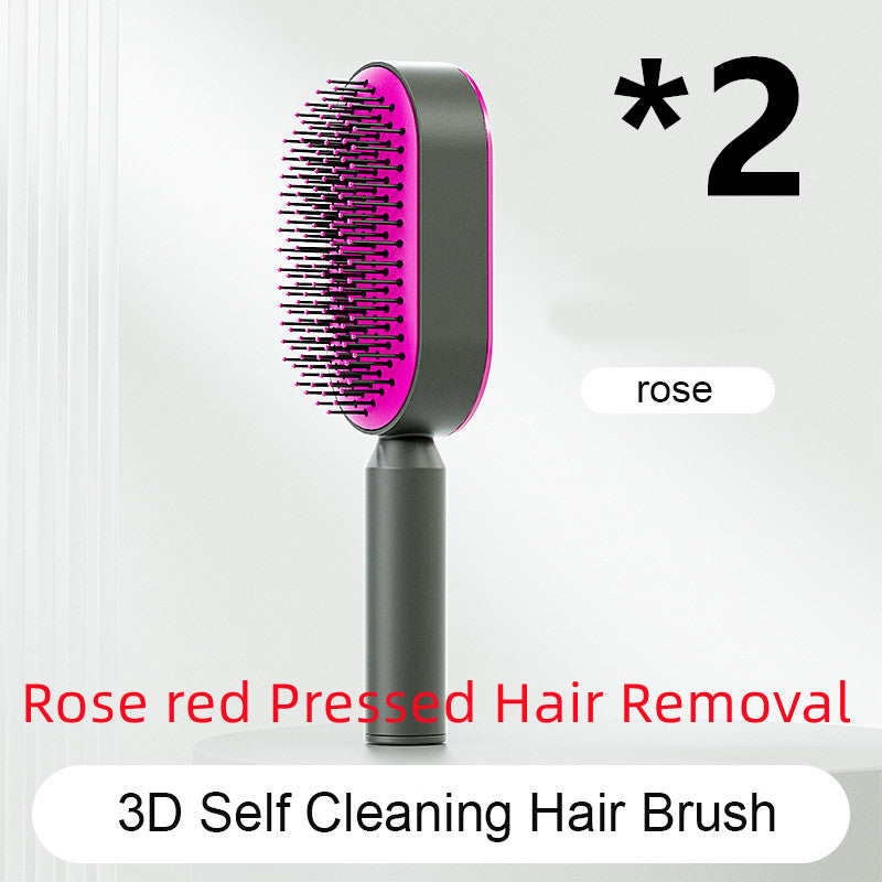 LuxeLocks: The Ultimate Self-Cleaning Hairbrush