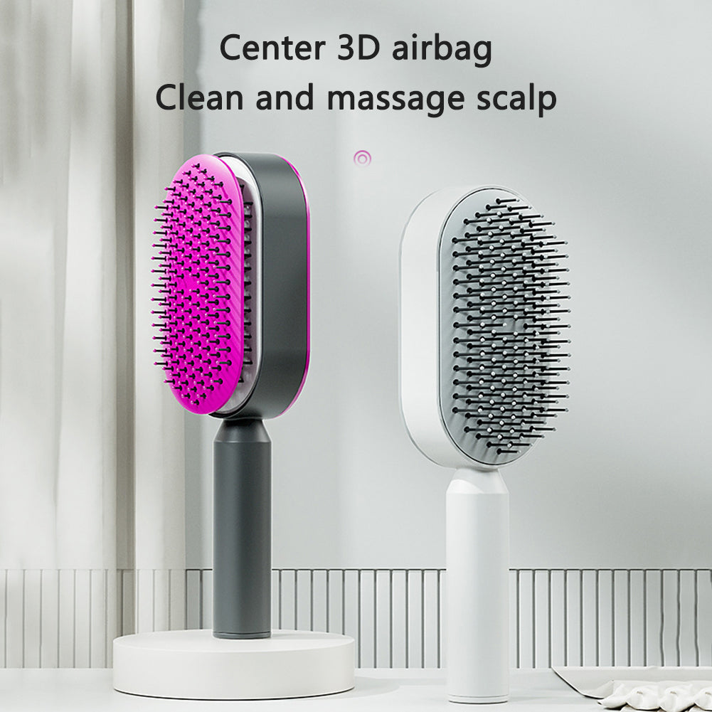 LuxeLocks: The Ultimate Self-Cleaning Hairbrush