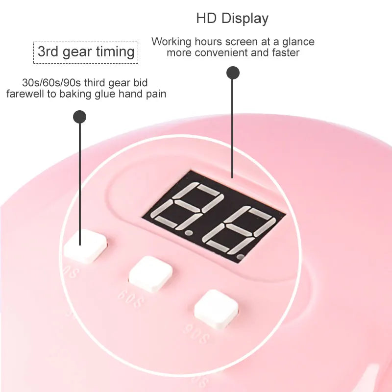 Effortless Beauty: Portable USB Nail Dryer Machine with UV LED Lamp