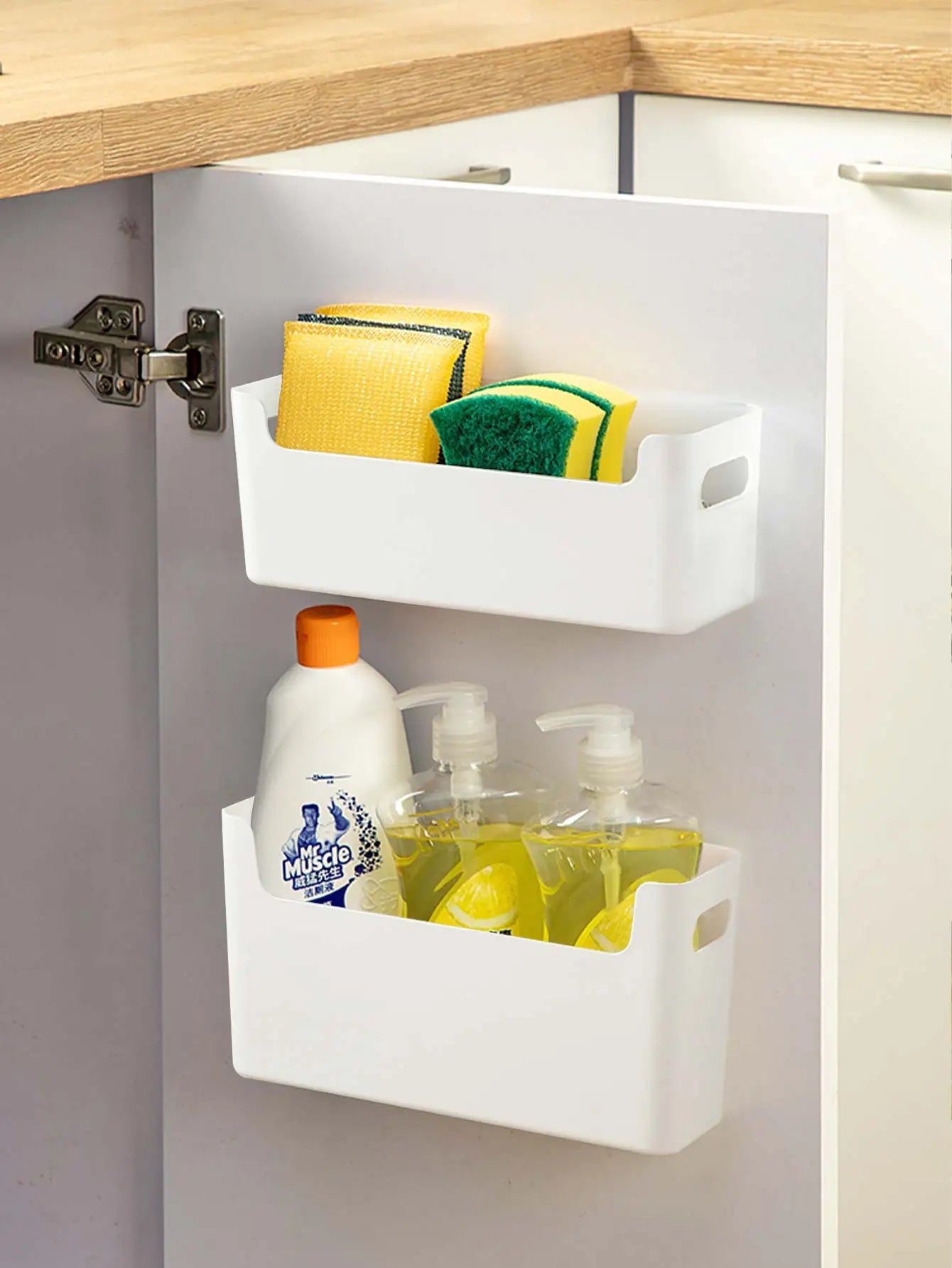 WORTHBUY Multifunctional Kitchen Storage: Space-Saving Wall-Mounted Organizer