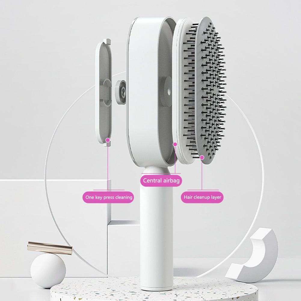 LuxeLocks: The Ultimate Self-Cleaning Hairbrush