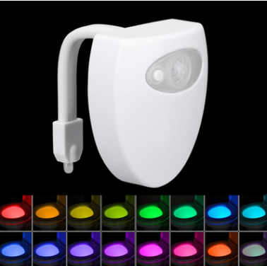 SleekGlow: Motion-Activated Toilet LED Night Light - Modern Home Essential