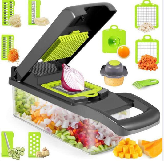 Ultimate Precision: 10-Piece Versatile Vegetable Chopper and Slicer Set