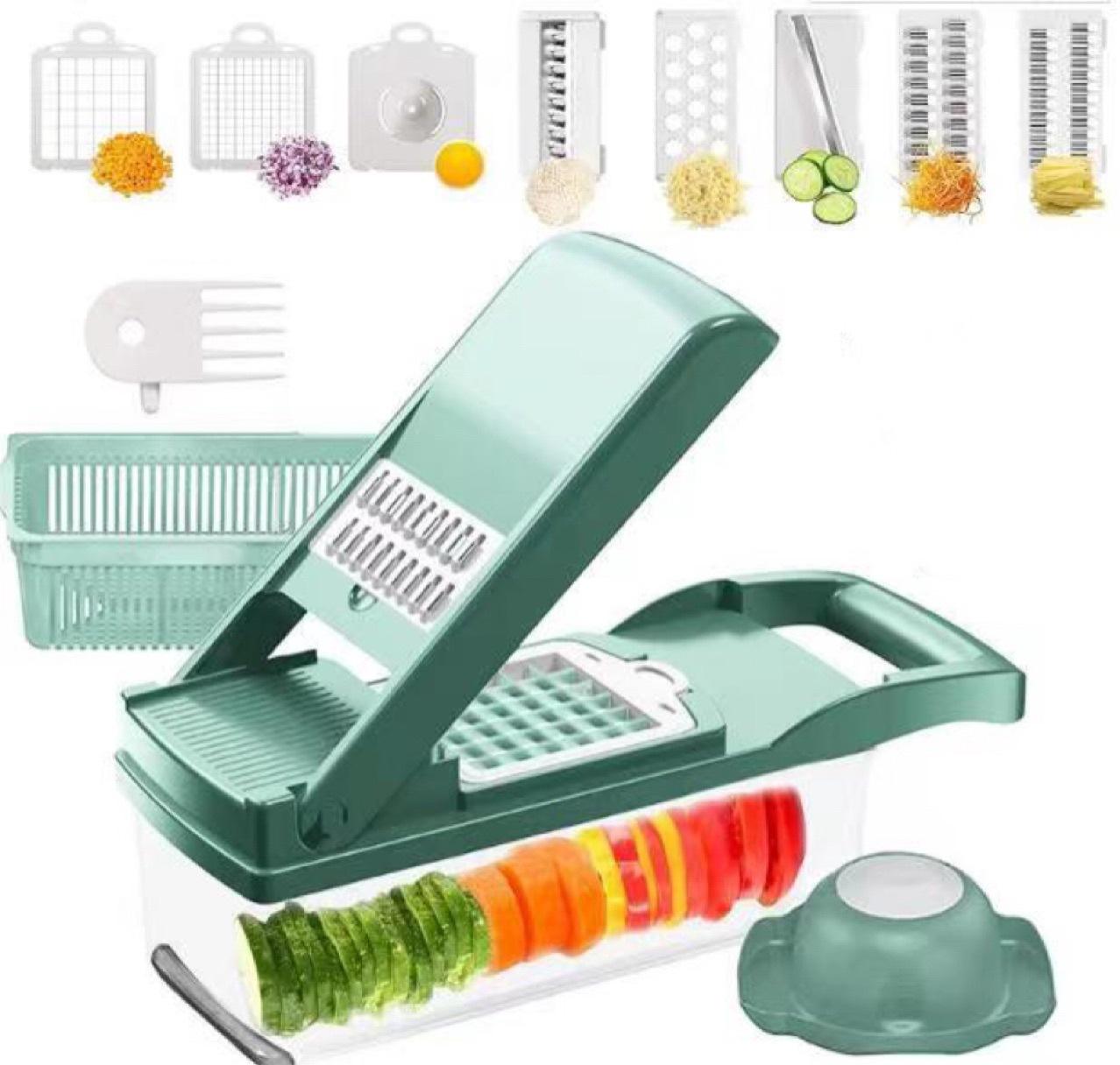 Ultimate Precision: 10-Piece Versatile Vegetable Chopper and Slicer Set