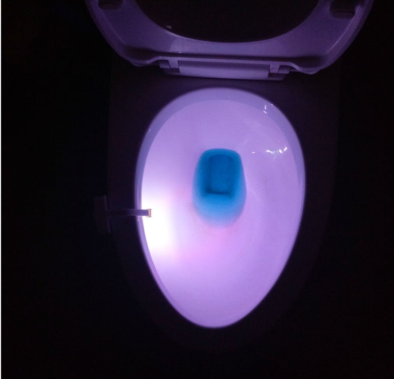 SleekGlow: Motion-Activated Toilet LED Night Light - Modern Home Essential