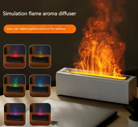 Enchanting Aura: USB Colorful Flame Simulation Fragrance Diffuser