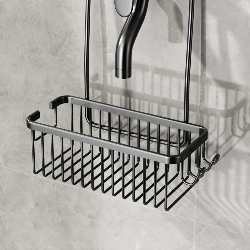 Maximize Your Bathroom Space: No-Drill Toilet Shower Rack