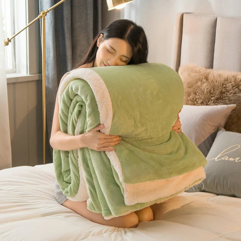 Ultimate Cozy Experience: Luxurious Winter Fleece Blanket