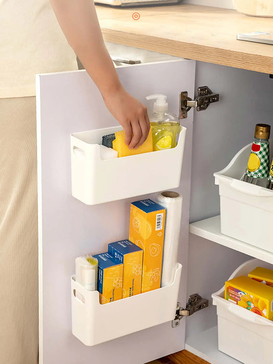 WORTHBUY Multifunctional Kitchen Storage: Space-Saving Wall-Mounted Organizer