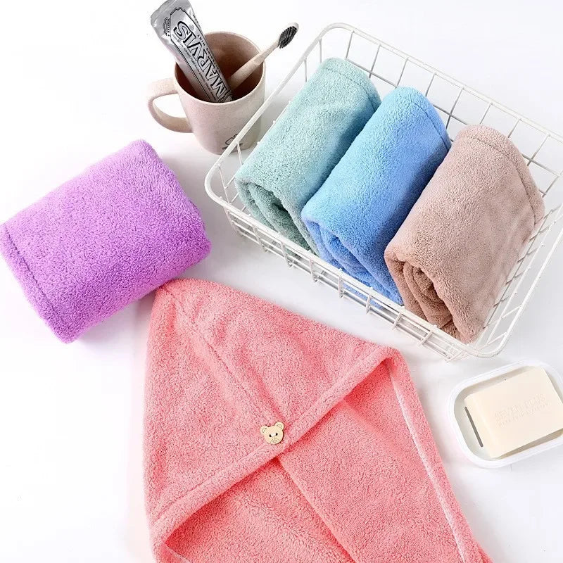 Ultra-Absorbent Microfiber Hair Drying Cap: Quick & Gentle Solution for Wet Hair