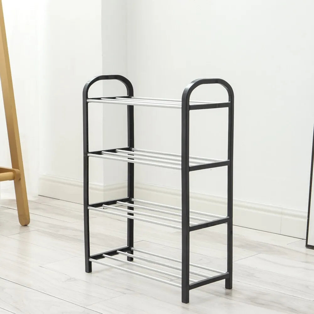 Space-Saver Supreme: 4-Tier Multi-Functional Shoe Rack