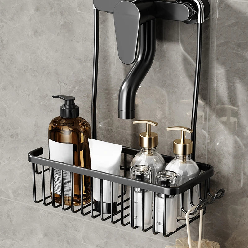 Maximize Your Bathroom Space: No-Drill Toilet Shower Rack