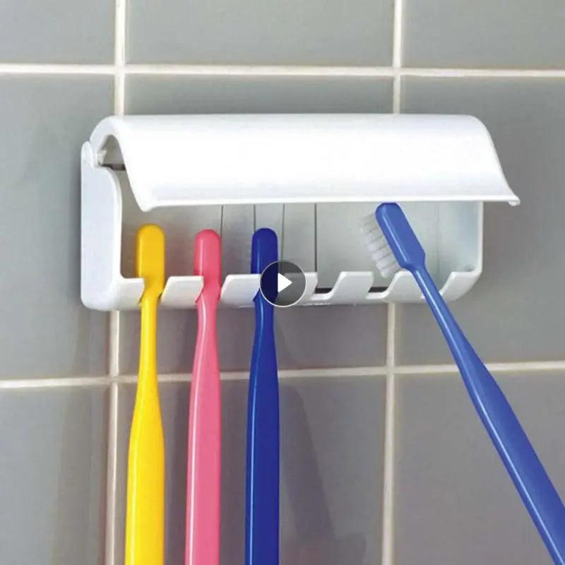 HARKO Toothbrush and Toothpaste Holder - Wall-Mounted Bathroom Organizer