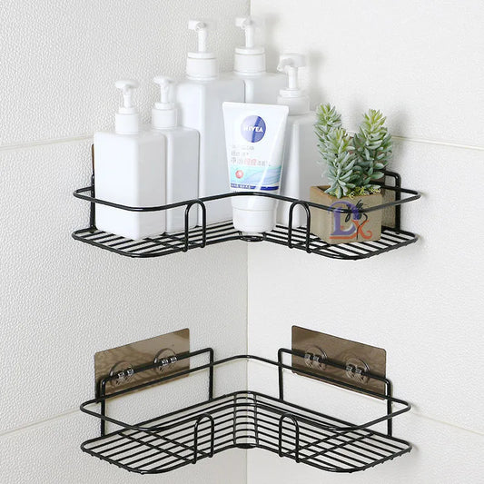 Sleek Corner Command: Space-Saving Bath Organizer