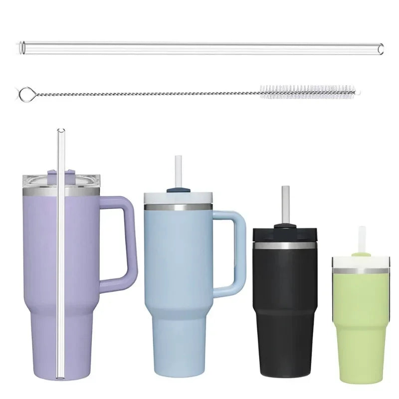 Sip Sustainably: 6-Pack Reusable Straws for Stanley Tumblers