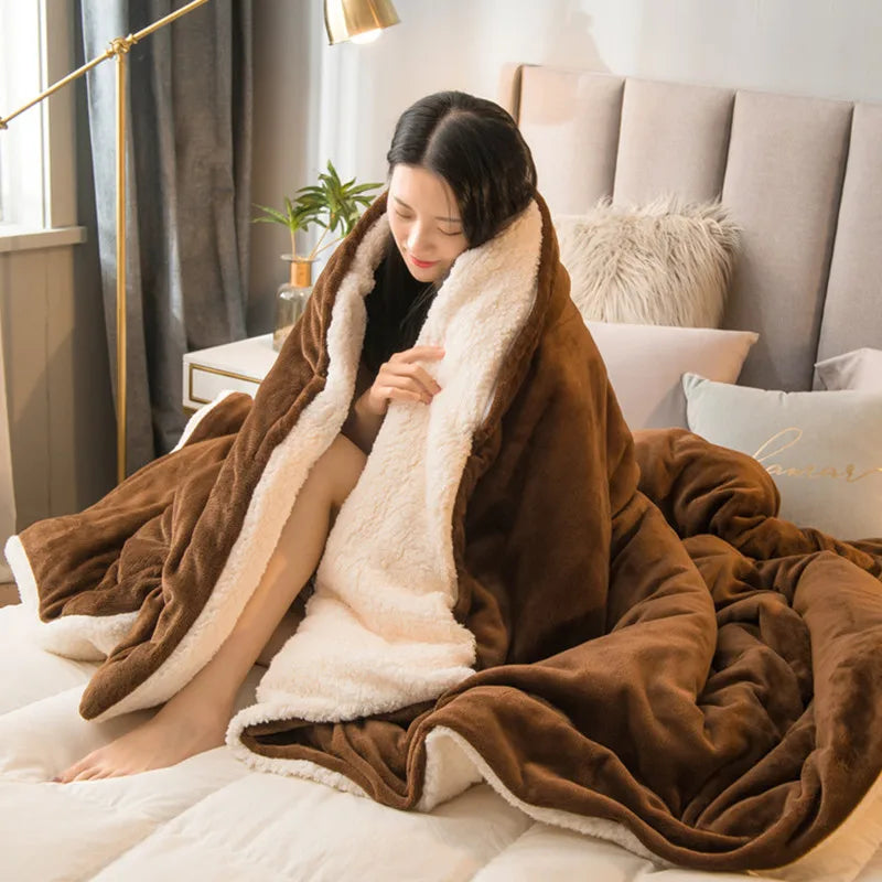 Ultimate Cozy Experience: Luxurious Winter Fleece Blanket