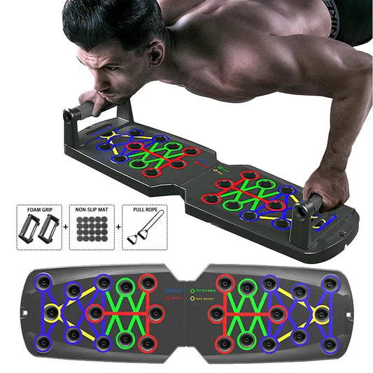 Transform Your Workout: Portable Folding Push-up Board - Your Ultimate Fitness Companion for Total Body Enhancement!