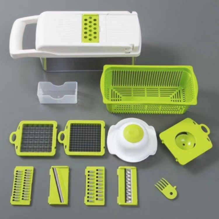 Ultimate Precision: 10-Piece Versatile Vegetable Chopper and Slicer Set